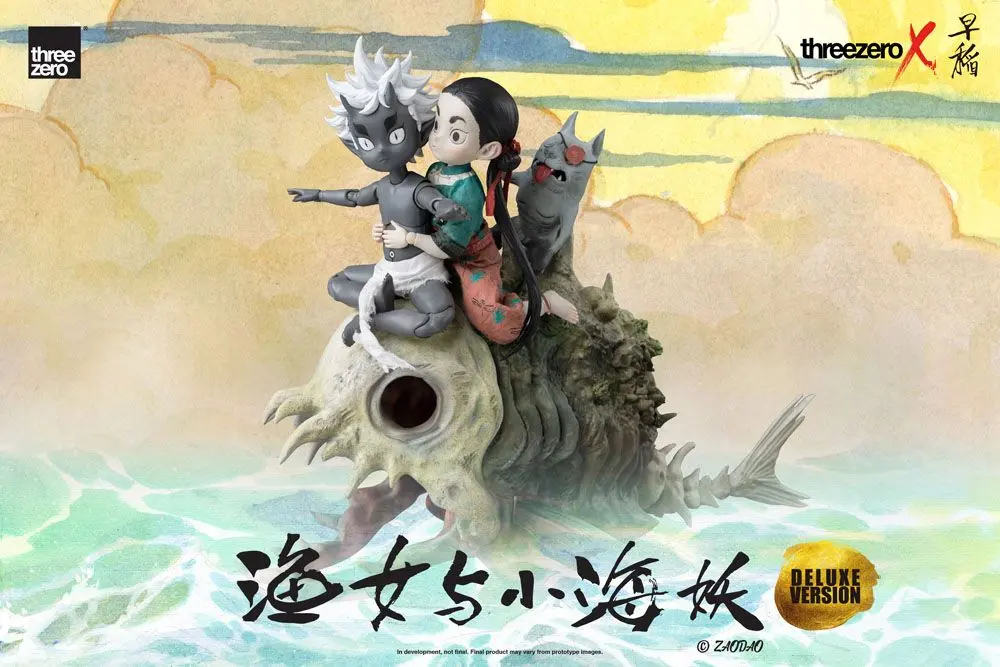 Zao Dao Statues 1/6 Fishergirl and Little Sea Elf Deluxe Edition 15 cm product photo