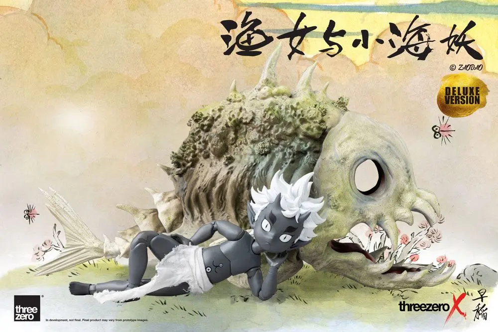 Zao Dao Statues 1/6 Fishergirl and Little Sea Elf Deluxe Edition 15 cm product photo