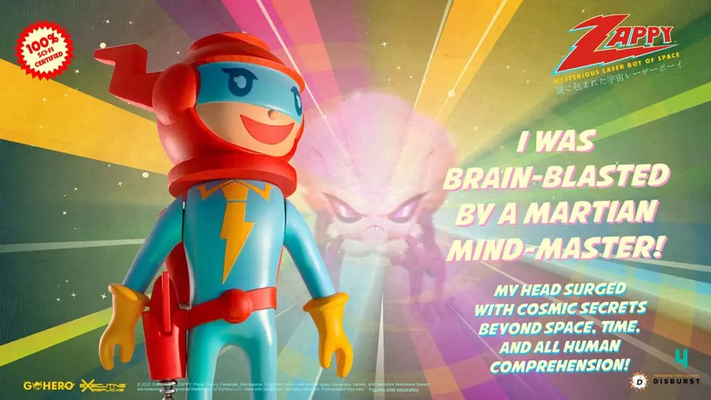 Zappy Action Figure Mysterious Laser Boy of Space 22 cm product photo