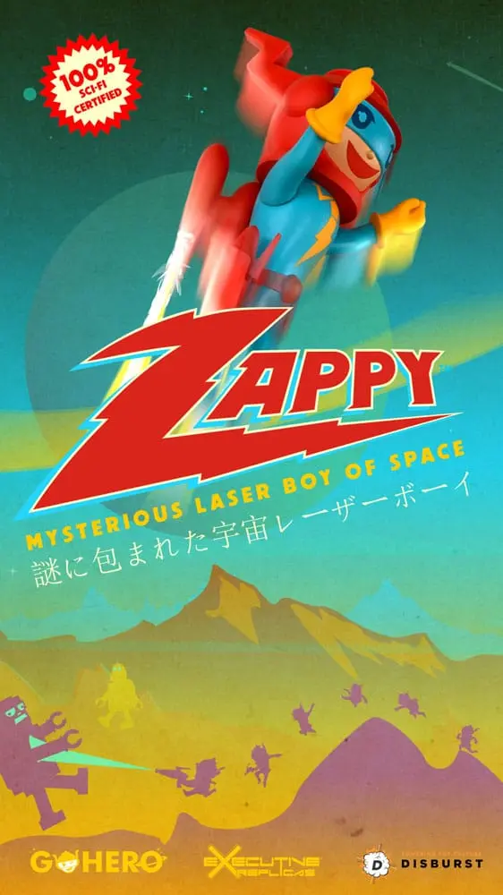 Zappy Action Figure Mysterious Laser Boy of Space 22 cm product photo