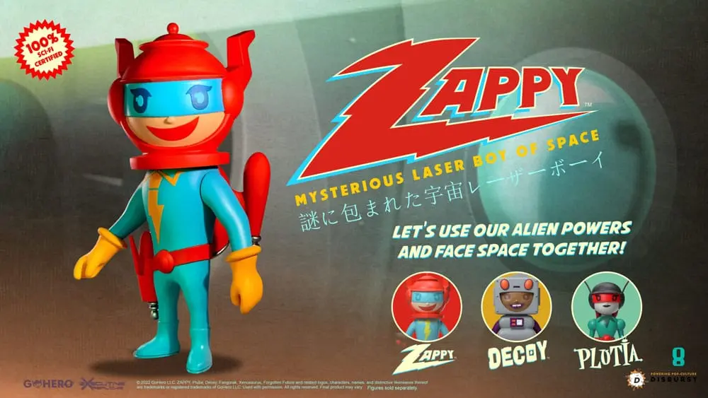Zappy Action Figure Mysterious Laser Boy of Space 22 cm product photo