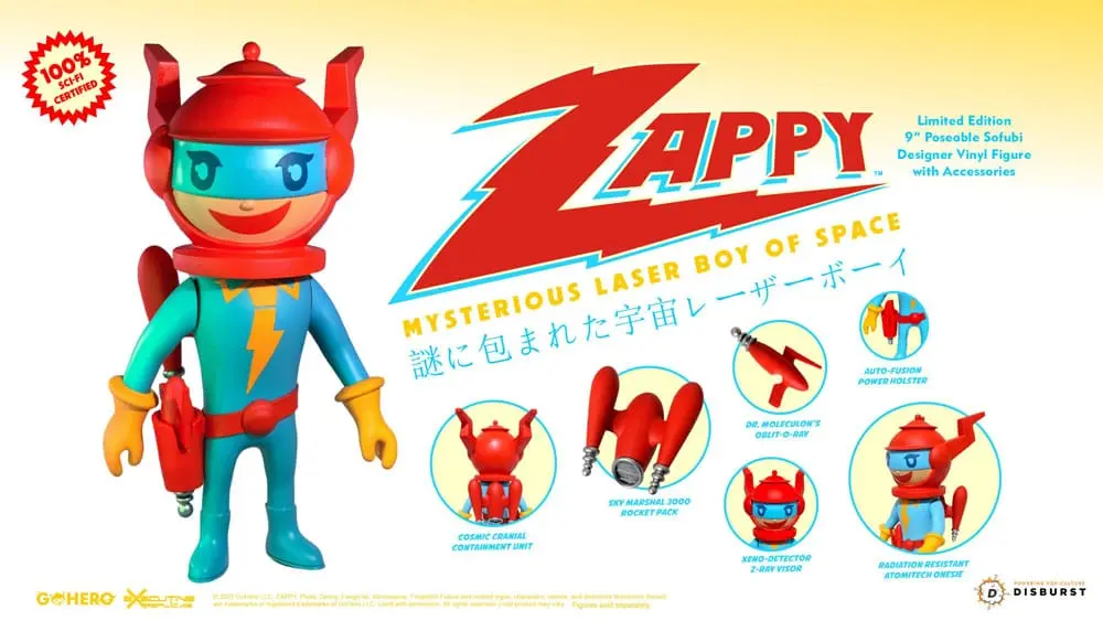 Zappy Action Figure Mysterious Laser Boy of Space 22 cm product photo