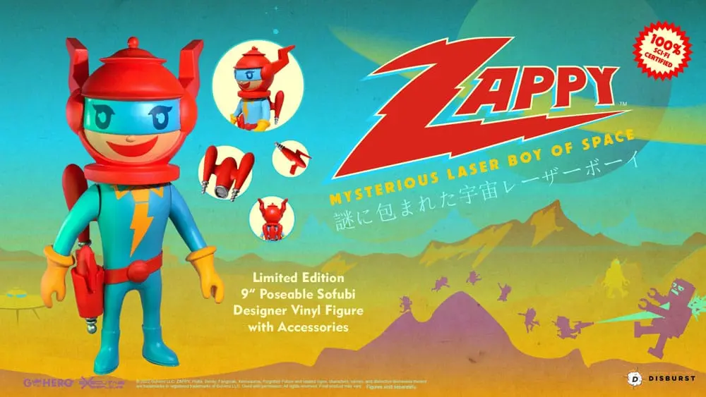 Zappy Action Figure Mysterious Laser Boy of Space 22 cm product photo