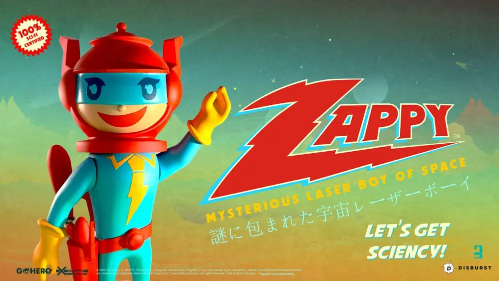 Zappy Action Figure Mysterious Laser Boy of Space 22 cm product photo