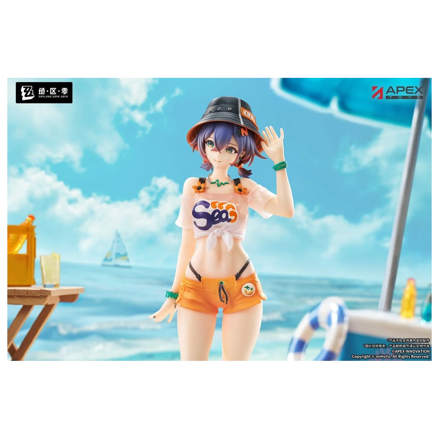 Zenless Zone Zero Limpie Series PVC Figure 1/8 Belle Summer Skies Ver. 22 cm product photo