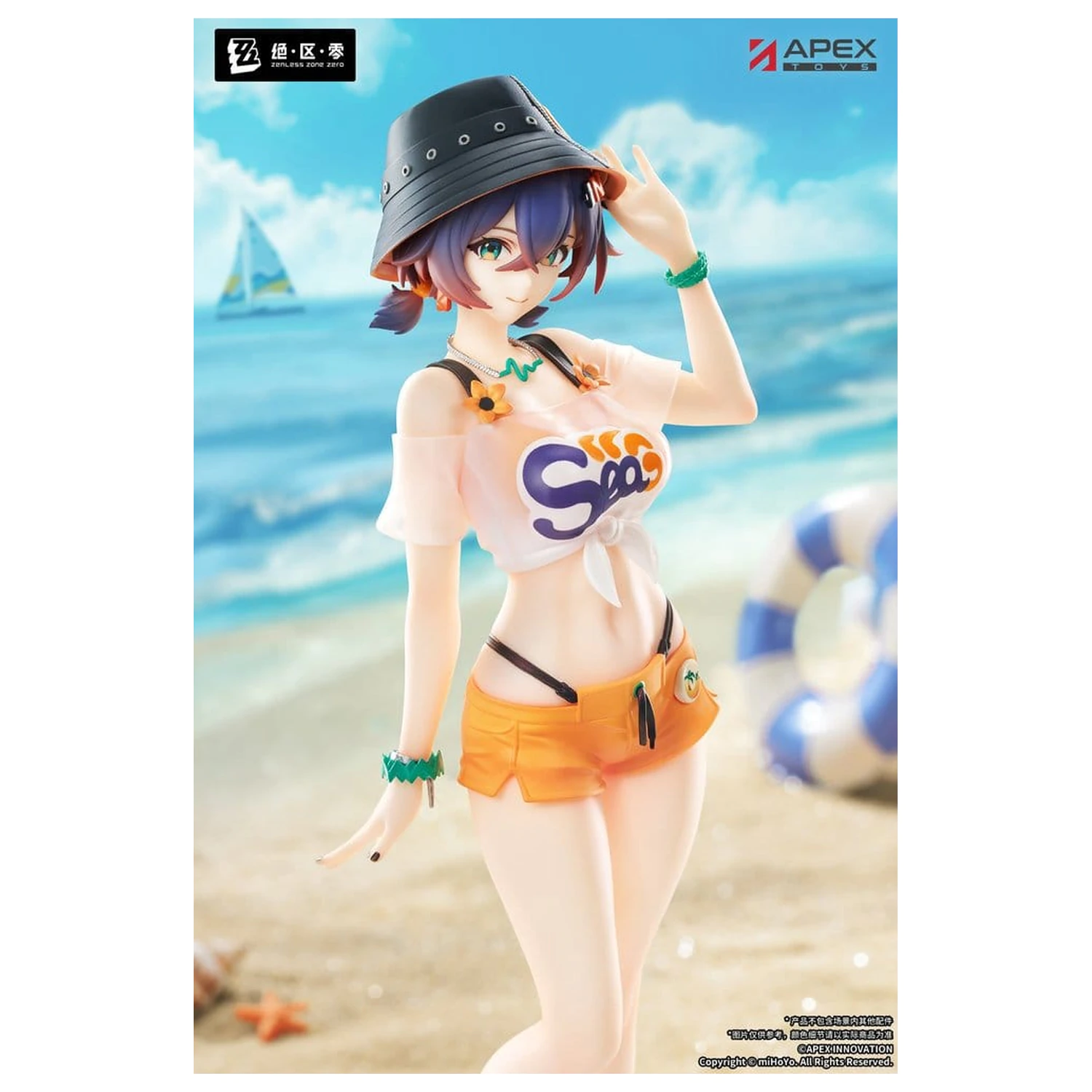 Zenless Zone Zero Limpie Series PVC Figure 1/8 Belle Summer Skies Ver. 22 cm product photo