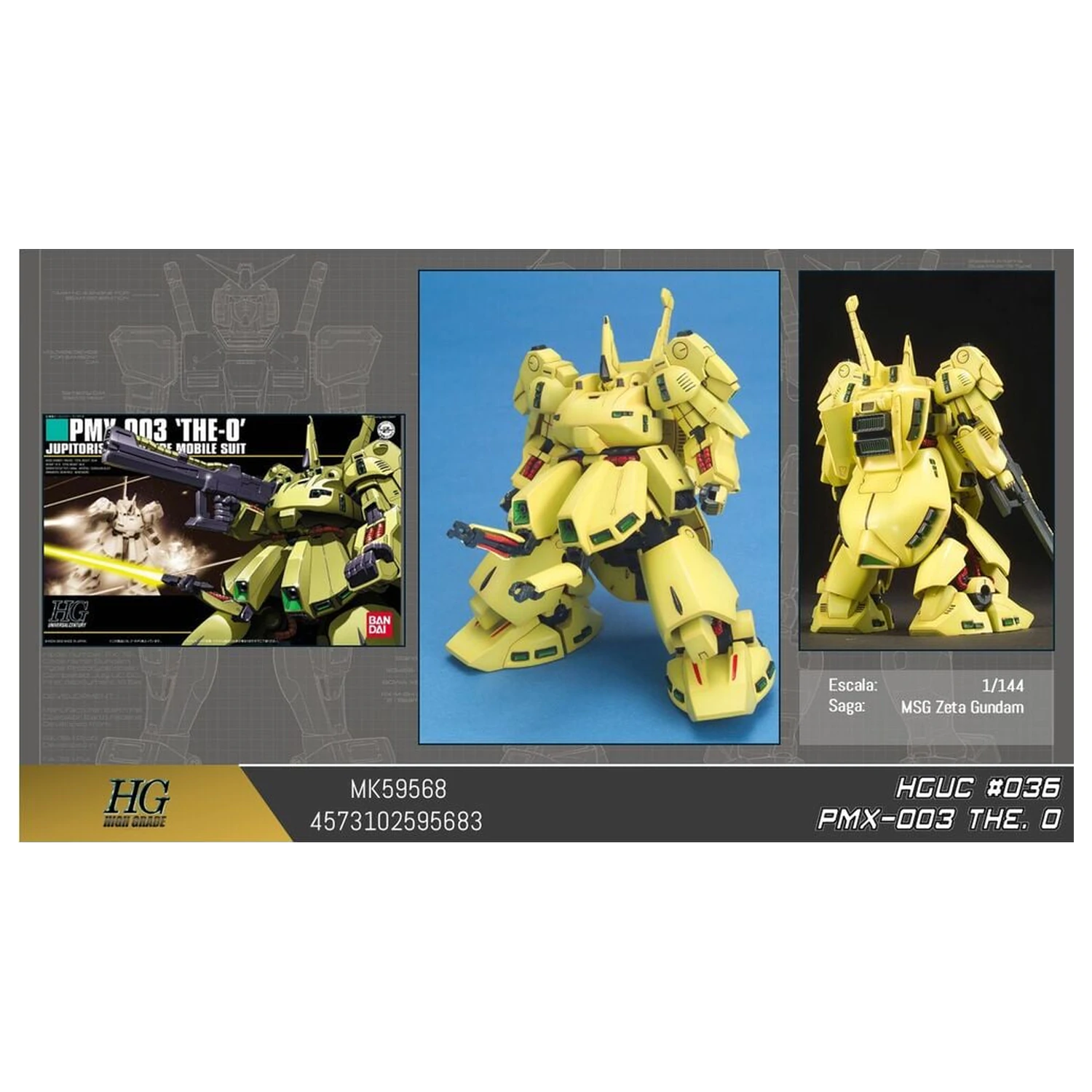 Zeta Gundam PMX-003 The-O Mobile Suit Model Kit HGUC 1/144 product photo