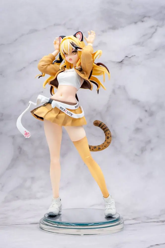 Zetsumetsukigudan PVC Statue 1/7 Rescue No. 15 Shi Hu - Leopard Cat 23 cm product photo