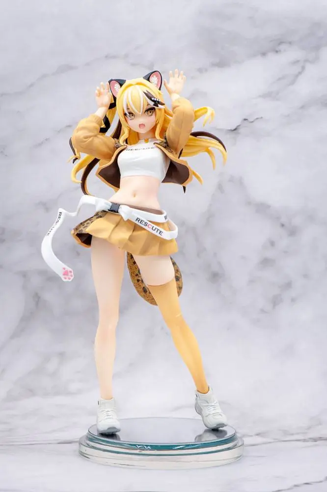 Zetsumetsukigudan PVC Statue 1/7 Rescue No. 15 Shi Hu - Leopard Cat 23 cm product photo