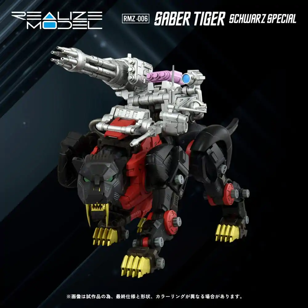 Zoids Plastic Model Kit 1/100 RMZ-006 Saber Tiger Schwarz Special 19 cm termékfotó