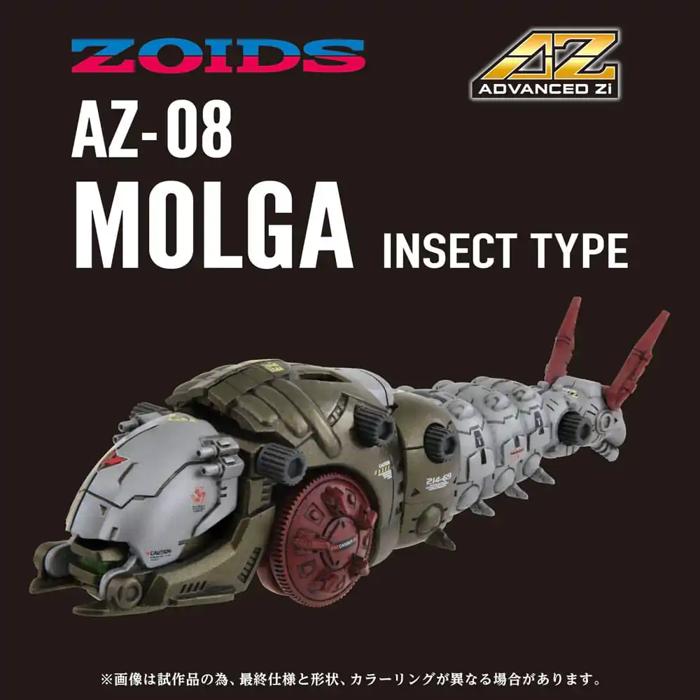 Zoids Plastic Model Kit 1/72 AZ-08 Molga 14 cm termékfotó