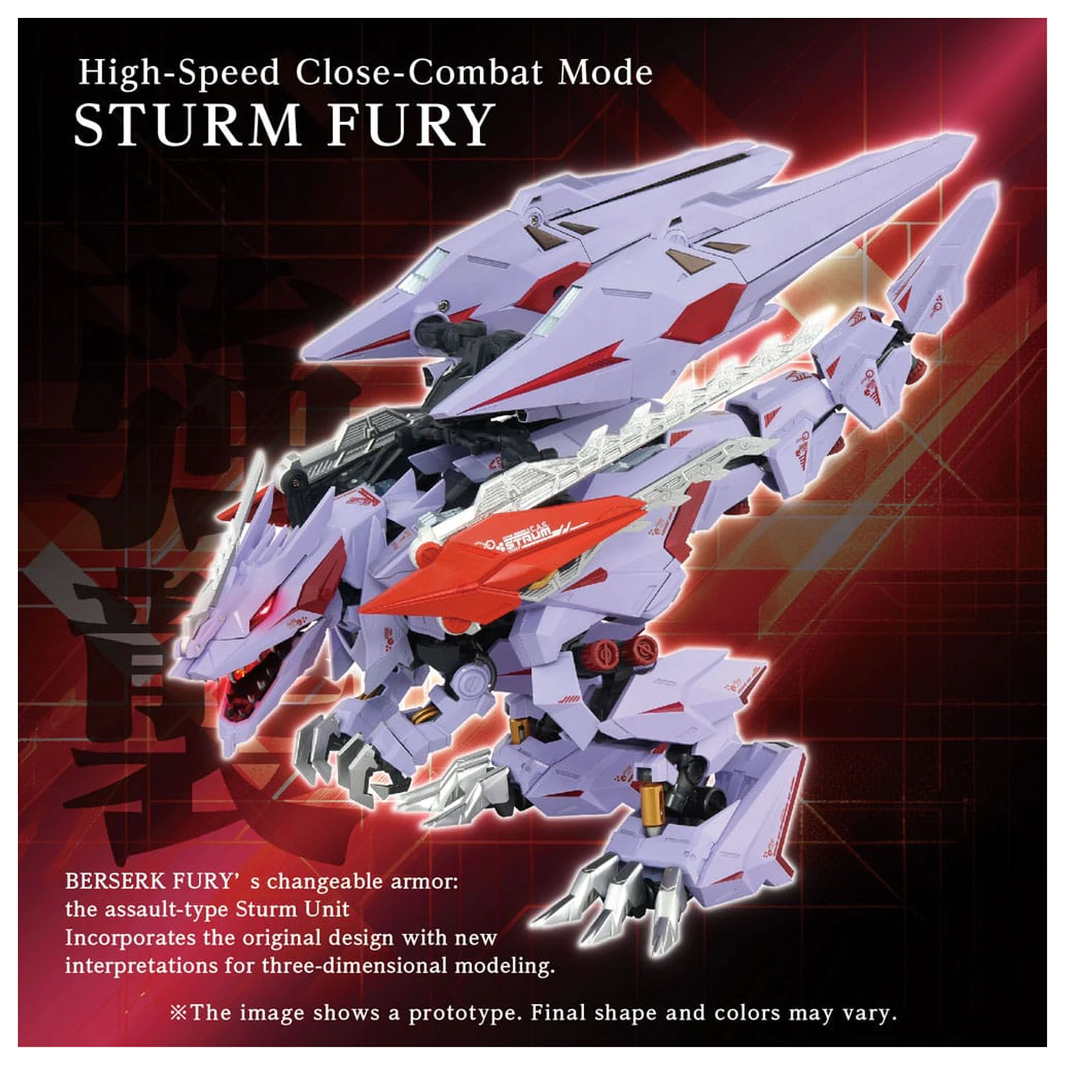 Zoids Model Kit Accesoory Set AM-Z01CP Berserk Fury Sturm & Jagd Unit product photo