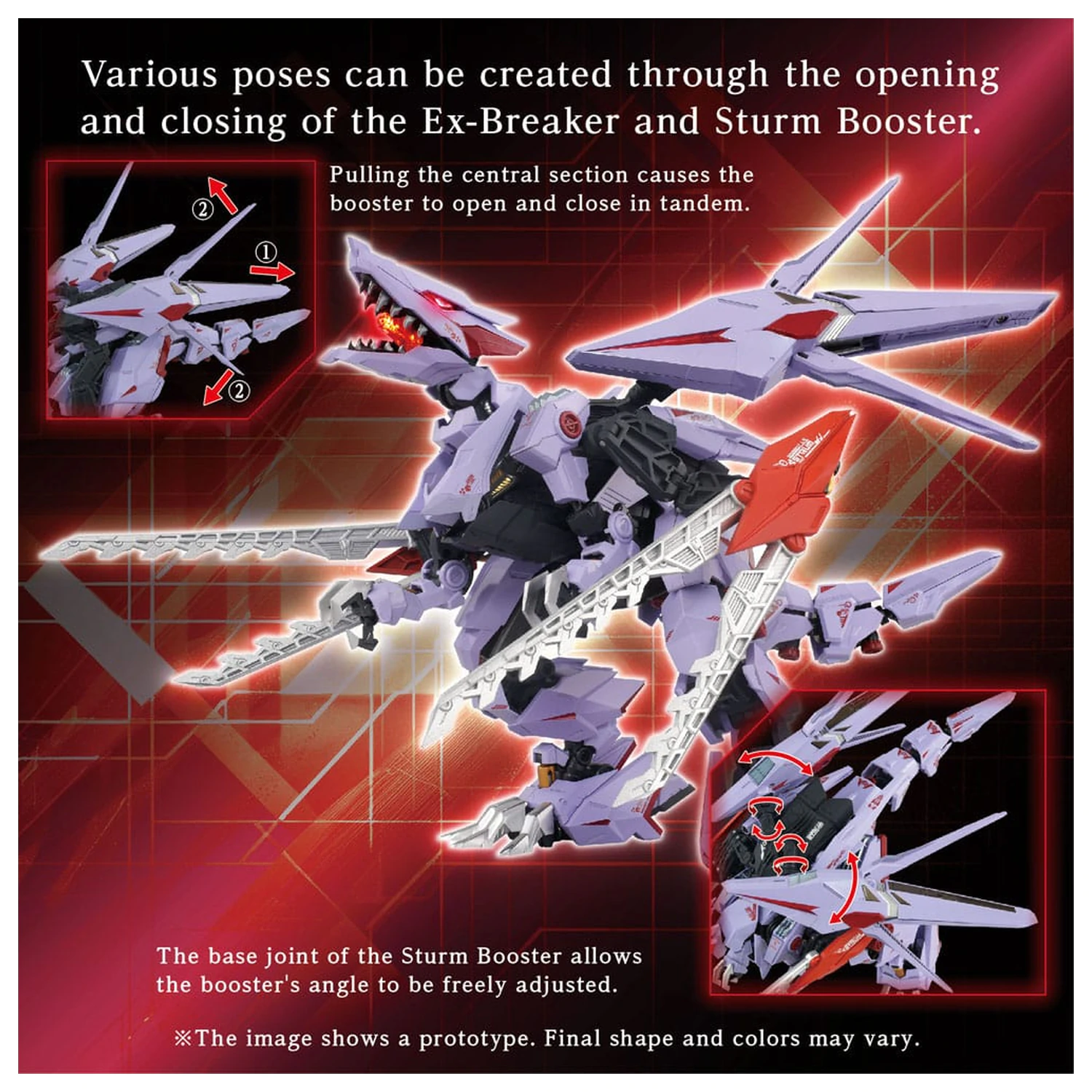 Zoids Model Kit Accesoory Set AM-Z01CP Berserk Fury Sturm & Jagd Unit product photo