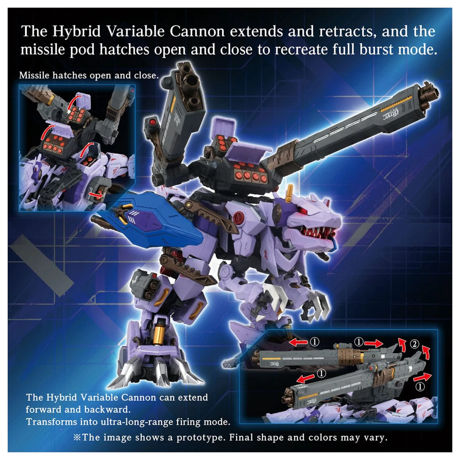Zoids Model Kit Accesoory Set AM-Z01CP Berserk Fury Sturm & Jagd Unit product photo