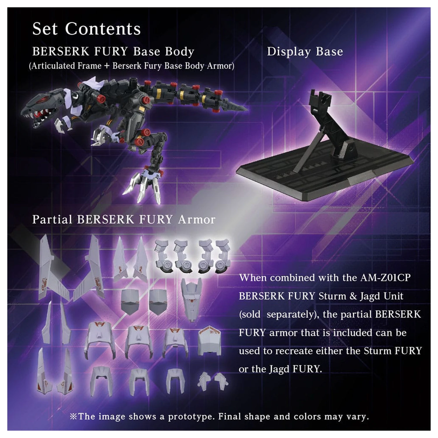 Zoids Plastic Model Kit AM-Z01EX Berserk Fury (Elementary Body) product photo