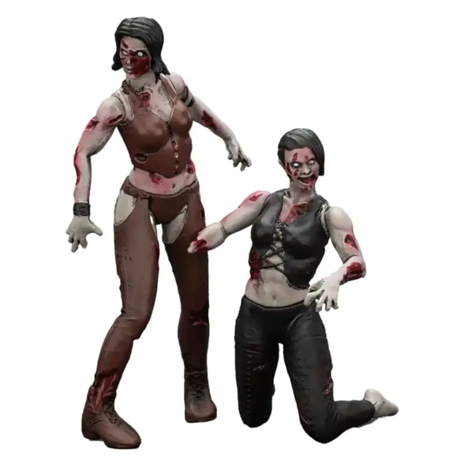Zombie Dark Source Action Figures 2-Pack Female wrestlers 8 cm product photo