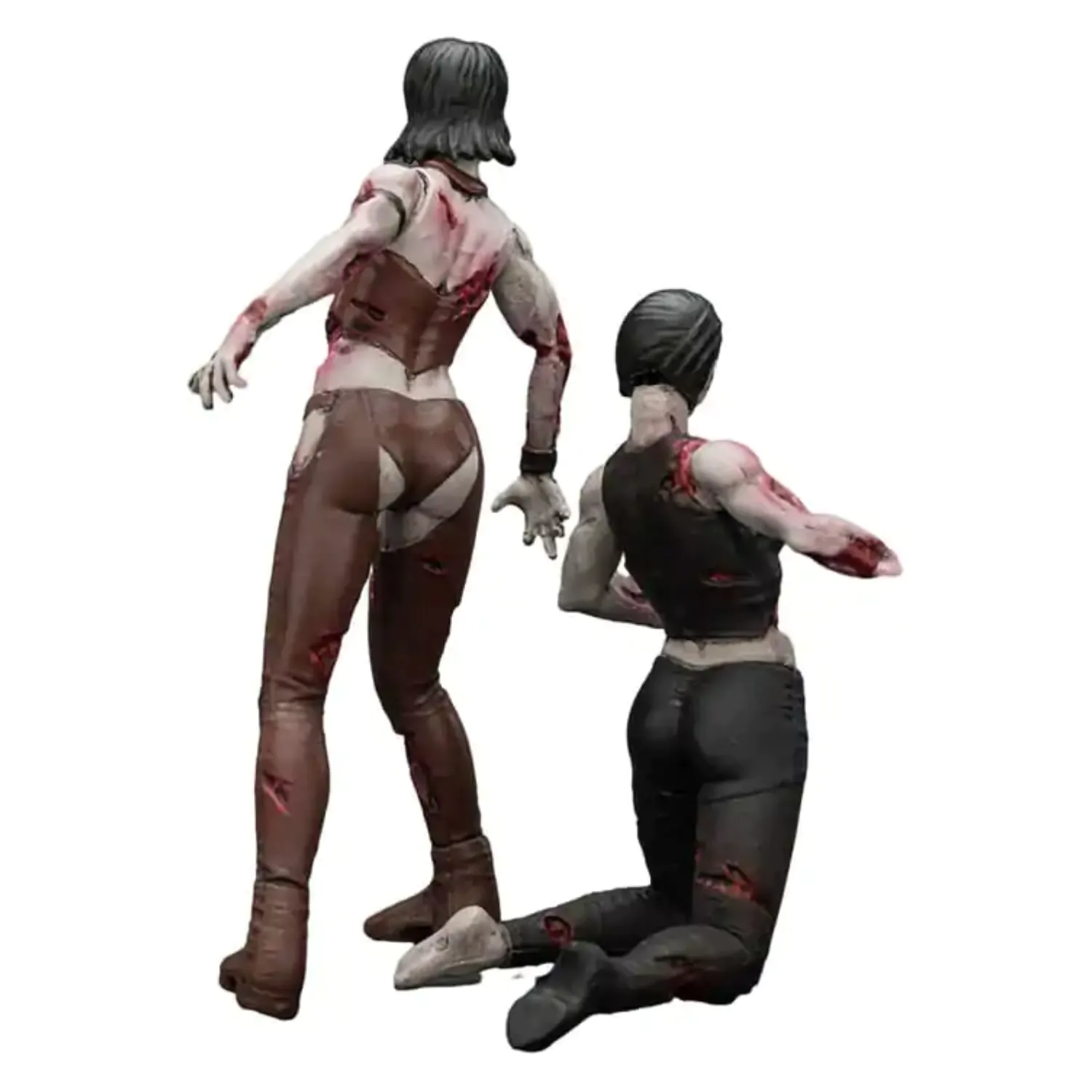 Zombie Dark Source Action Figures 2-Pack Female wrestlers 8 cm product photo