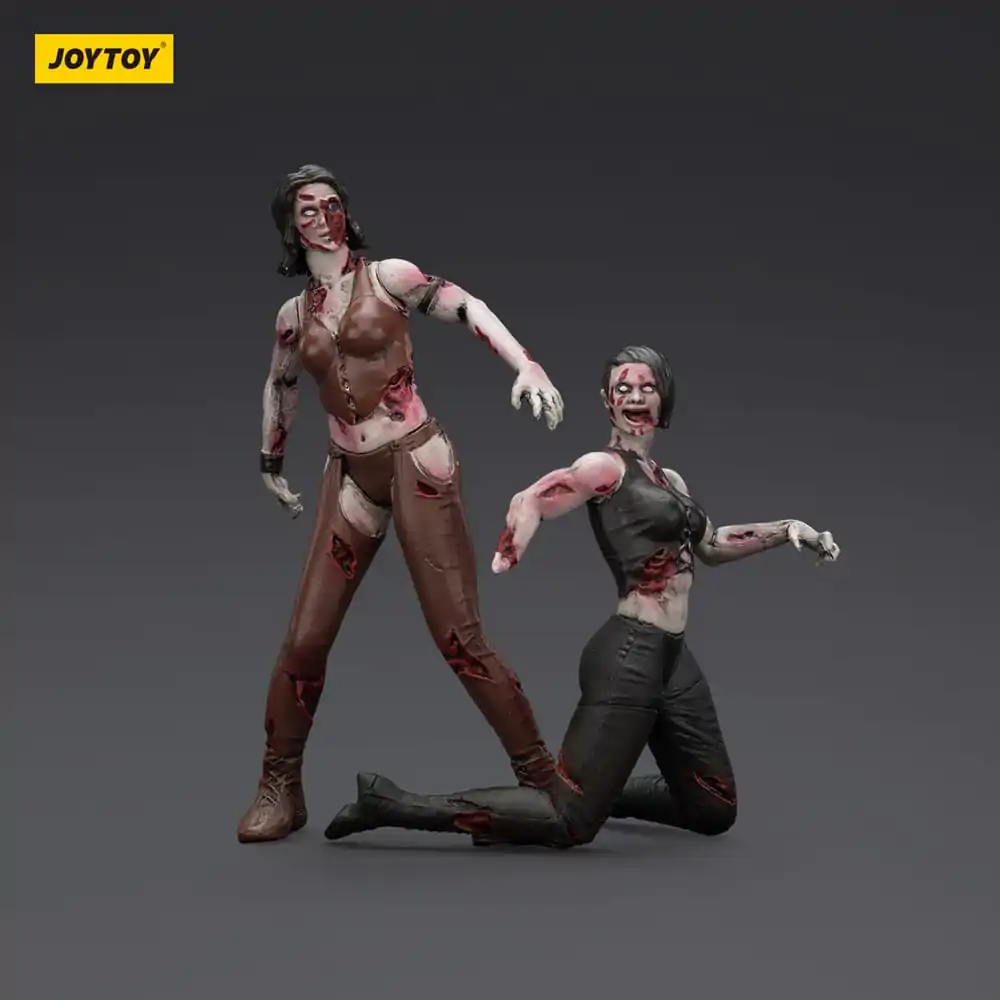 Zombie Dark Source Action Figures 2-Pack Female wrestlers 8 cm product photo