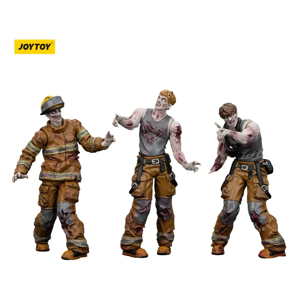 Zombie Dark Source Action Figures 3-Pack Firefighters 8 cm product photo