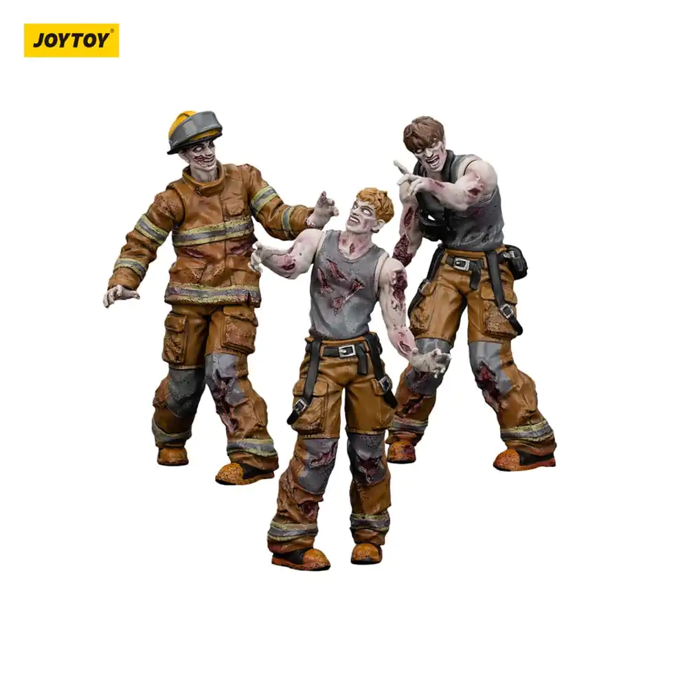 Zombie Dark Source Action Figures 3-Pack Firefighters 8 cm product photo