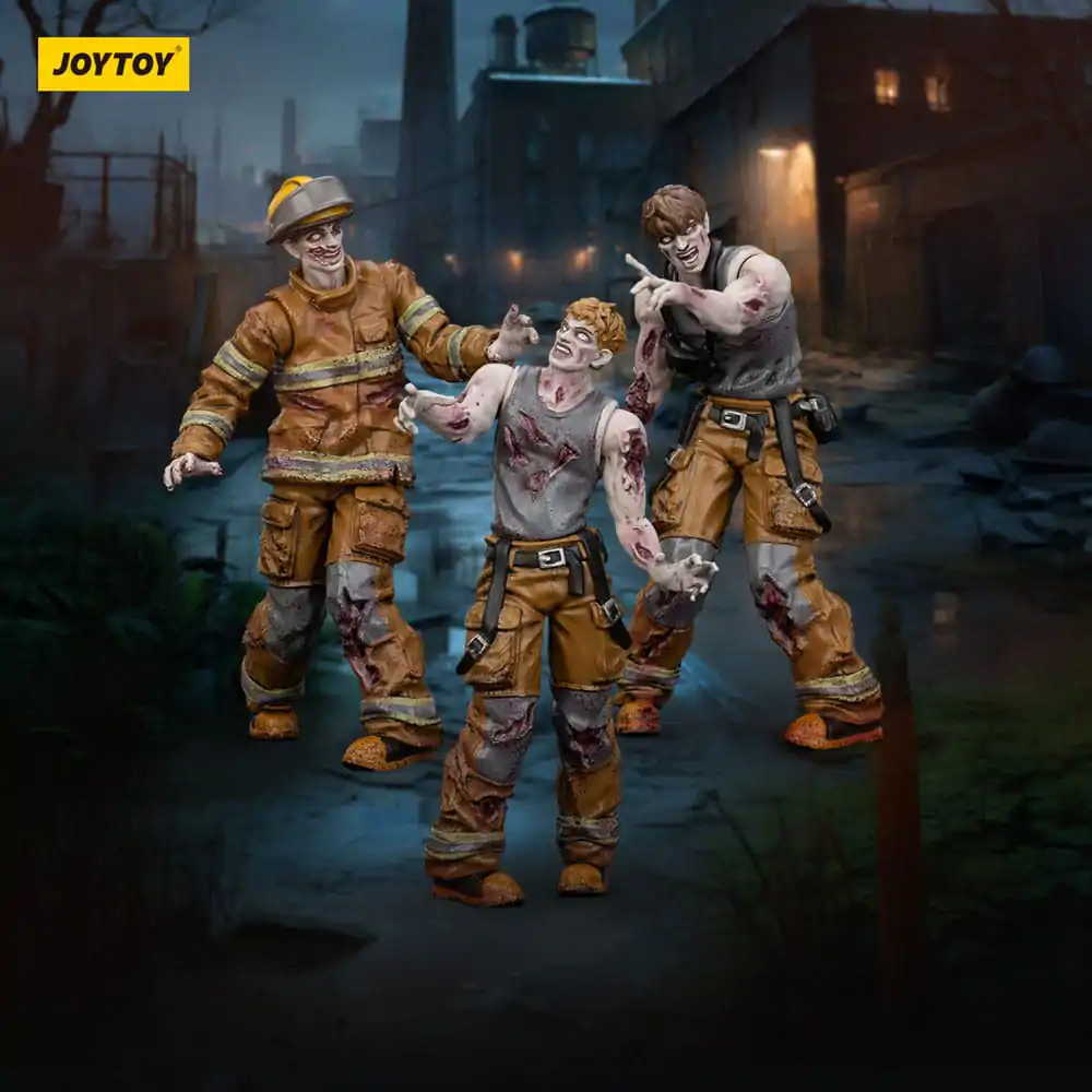 Zombie Dark Source Action Figures 3-Pack Firefighters 8 cm product photo