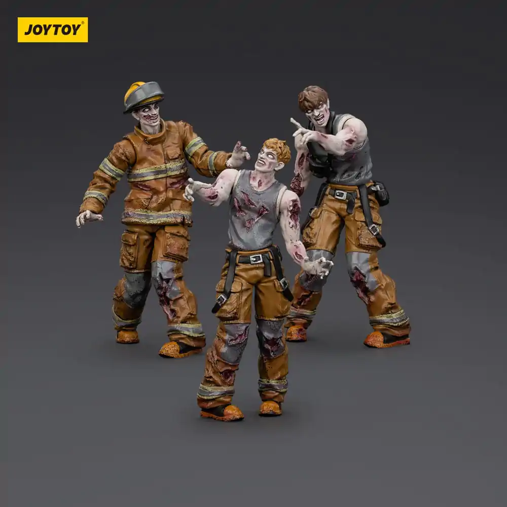 Zombie Dark Source Action Figures 3-Pack Firefighters 8 cm product photo