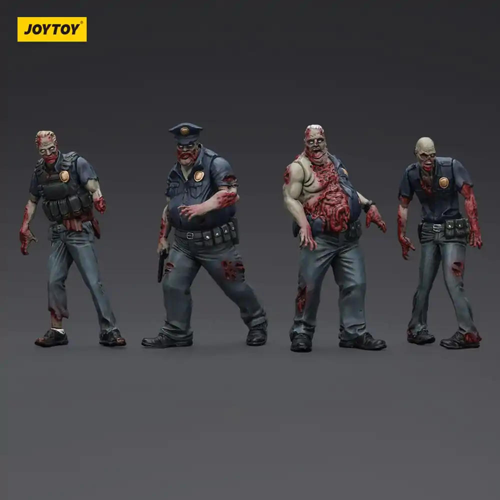 Zombie Dark Source Action Figures 4-Pack Police (Male) 8 cm product photo