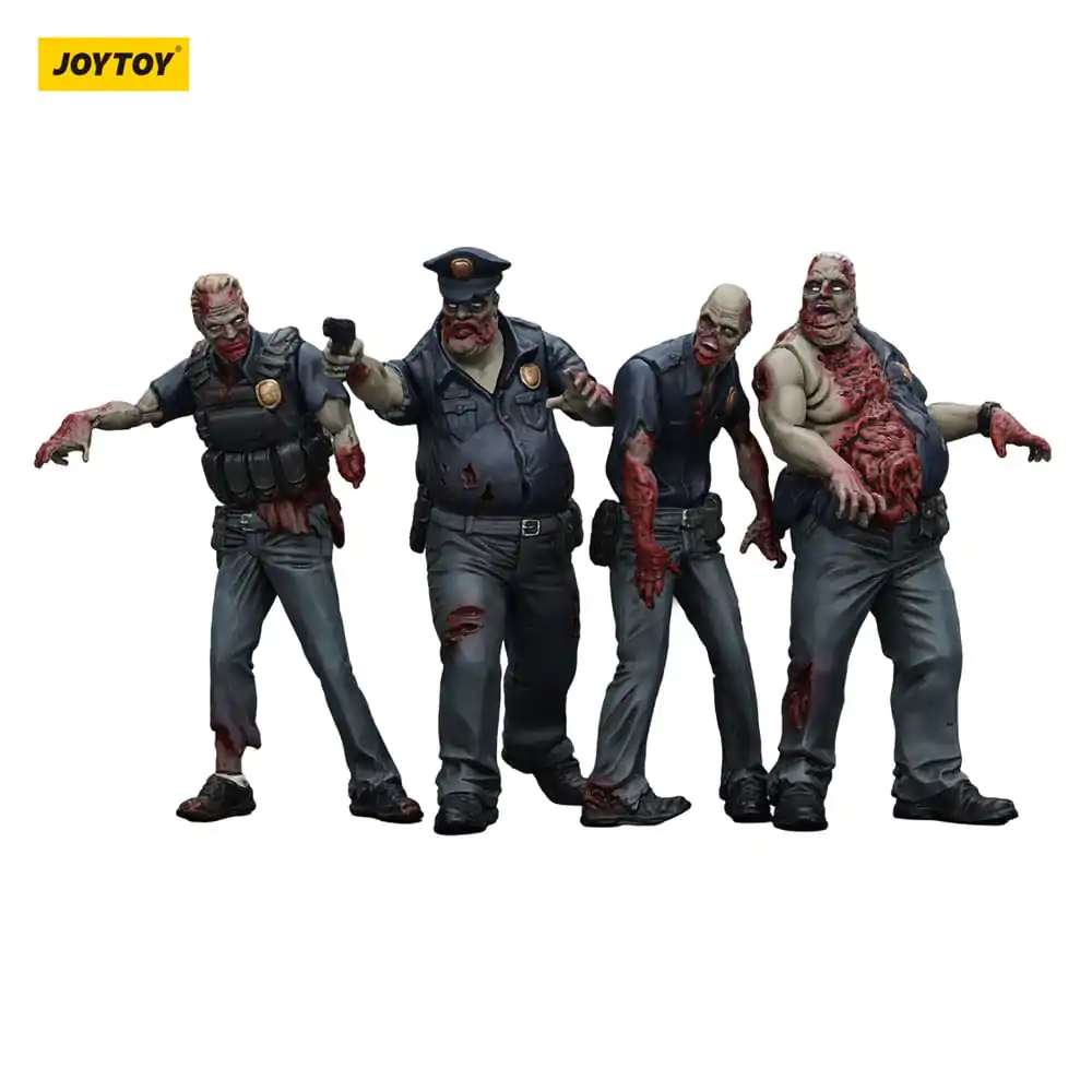 Zombie Dark Source Action Figures 4-Pack Police (Male) 8 cm product photo