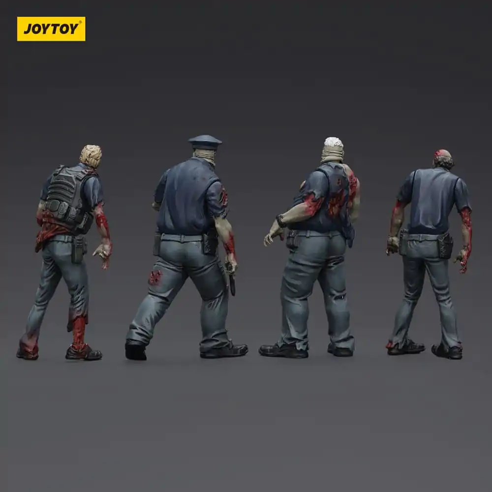 Zombie Dark Source Action Figures 4-Pack Police (Male) 8 cm product photo
