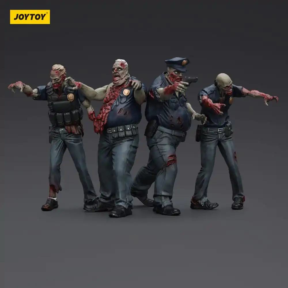 Zombie Dark Source Action Figures 4-Pack Police (Male) 8 cm product photo