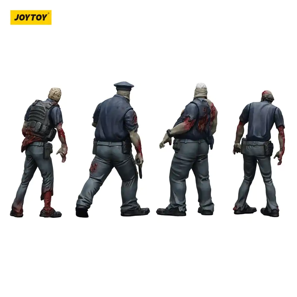 Zombie Dark Source Action Figures 4-Pack Police (Male) 8 cm product photo