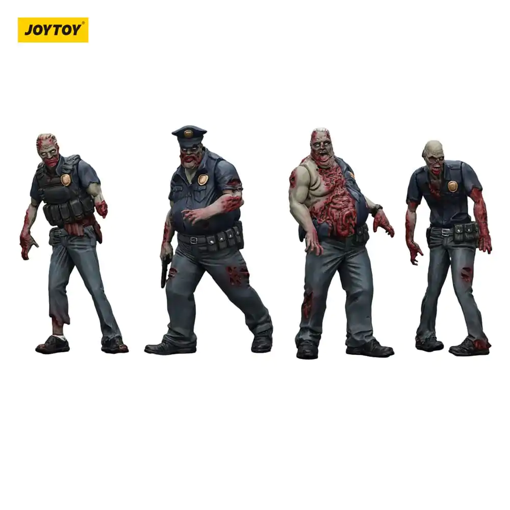 Zombie Dark Source Action Figures 4-Pack Police (Male) 8 cm product photo