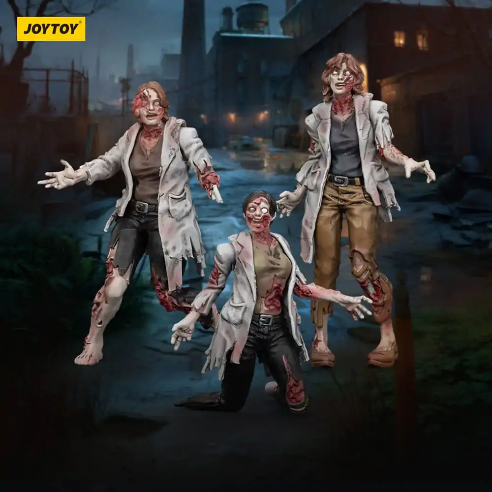 Zombie Dark Source Action Figures 3-Pack Scientists (Female) 8 cm product photo