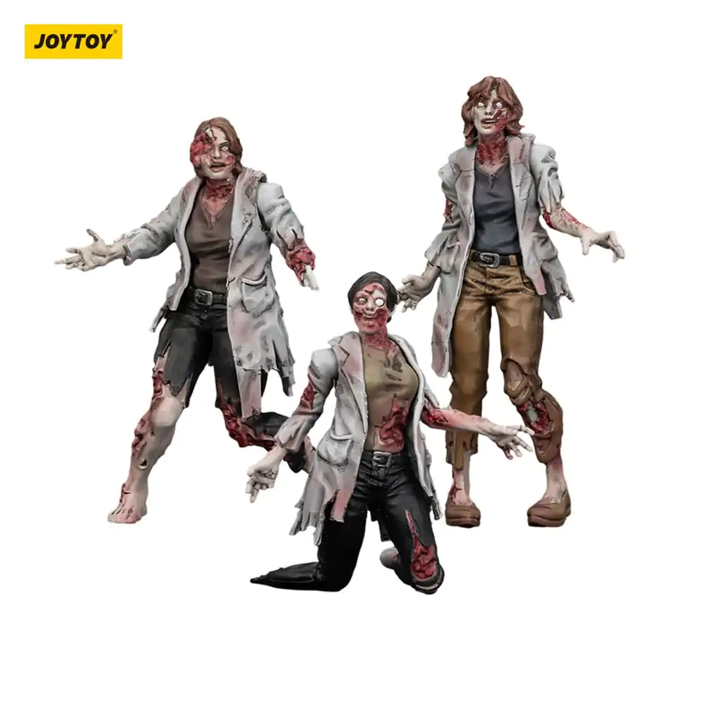Zombie Dark Source Action Figures 3-Pack Scientists (Female) 8 cm product photo
