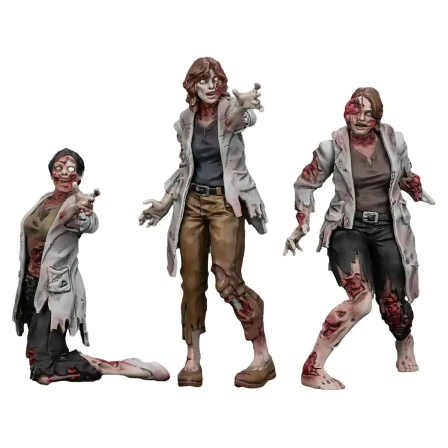Zombie Dark Source Action Figures 3-Pack Scientists (Female) 8 cm product photo