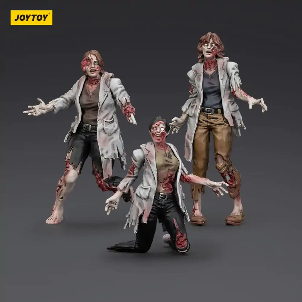 Zombie Dark Source Action Figures 3-Pack Scientists (Female) 8 cm product photo