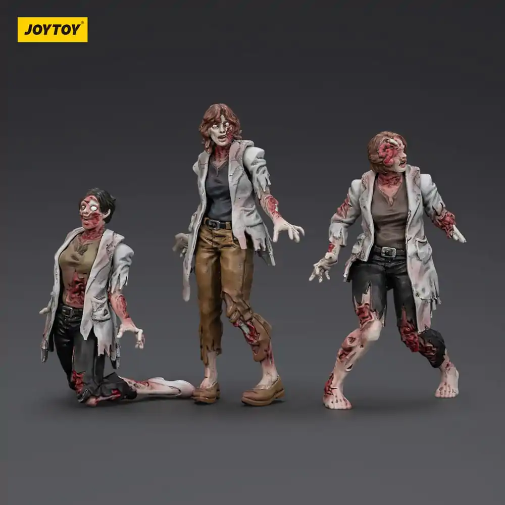 Zombie Dark Source Action Figures 3-Pack Scientists (Female) 8 cm product photo