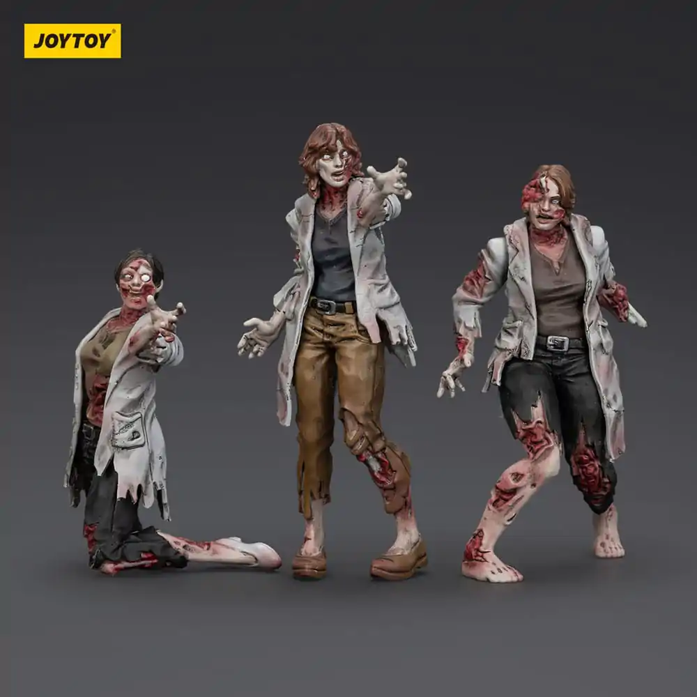 Zombie Dark Source Action Figures 3-Pack Scientists (Female) 8 cm product photo