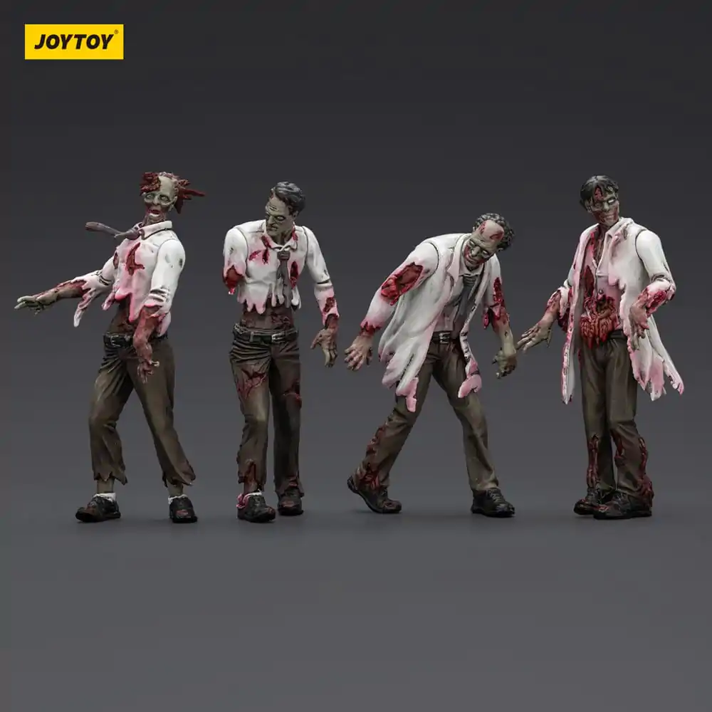 Zombie Dark Source Action Figures 4-Pack Scientists (Male) 8 cm product photo