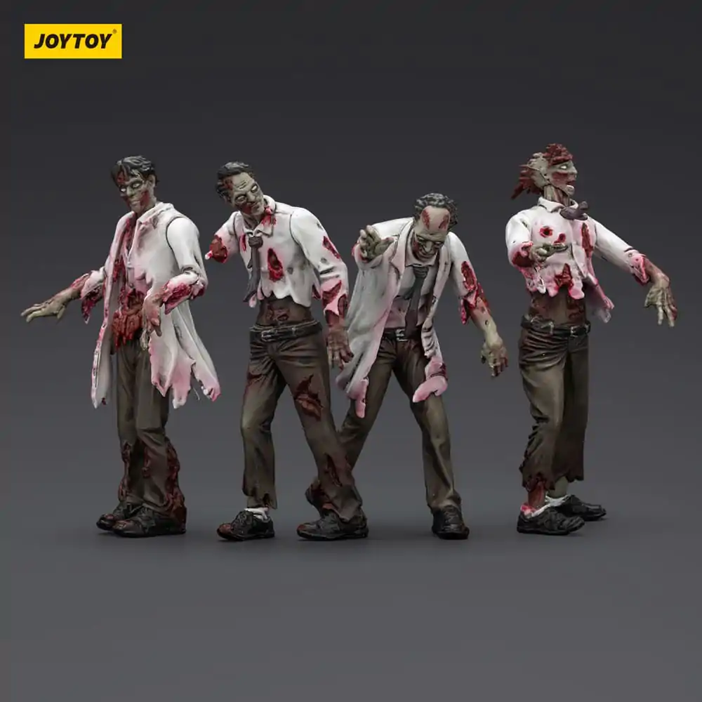 Zombie Dark Source Action Figures 4-Pack Scientists (Male) 8 cm product photo