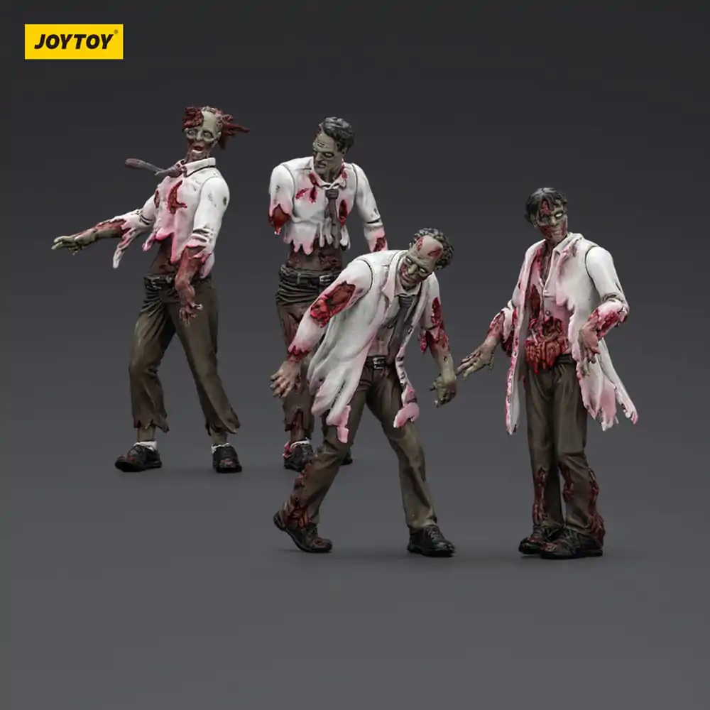 Zombie Dark Source Action Figures 4-Pack Scientists (Male) 8 cm product photo