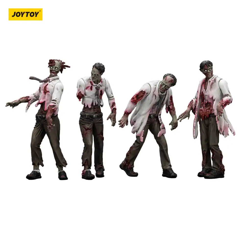 Zombie Dark Source Action Figures 4-Pack Scientists (Male) 8 cm product photo