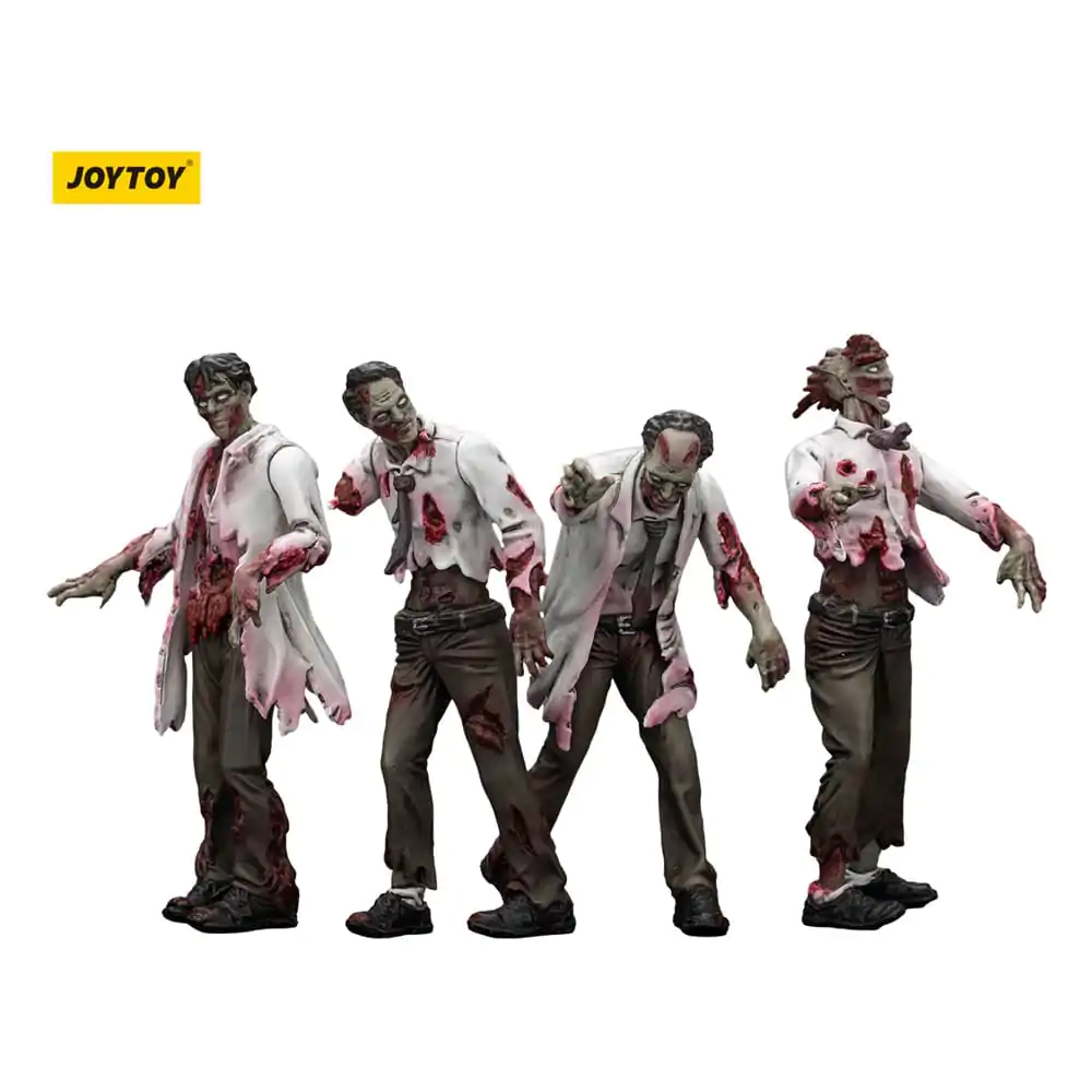 Zombie Dark Source Action Figures 4-Pack Scientists (Male) 8 cm product photo