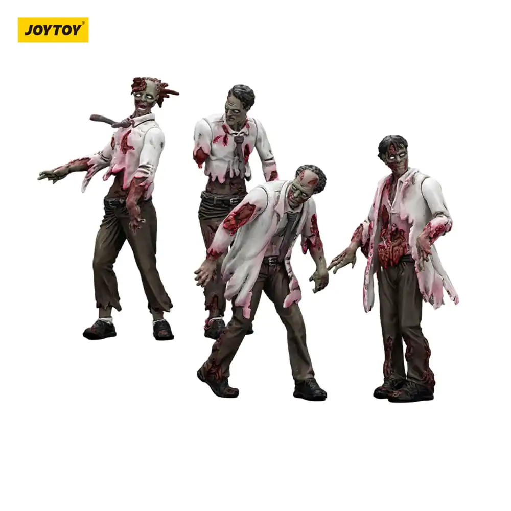 Zombie Dark Source Action Figures 4-Pack Scientists (Male) 8 cm product photo