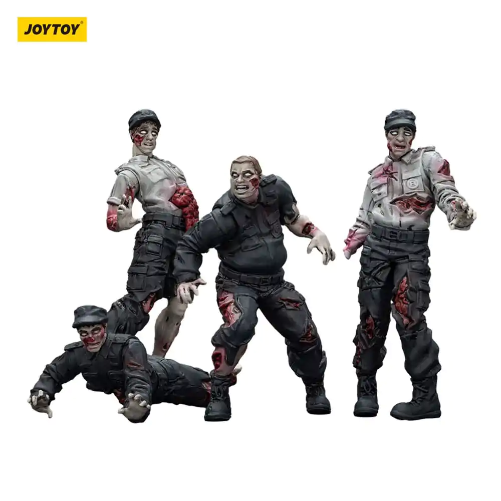 Zombie Dark Source Action Figures 4-Pack Security Guards 8 cm product photo