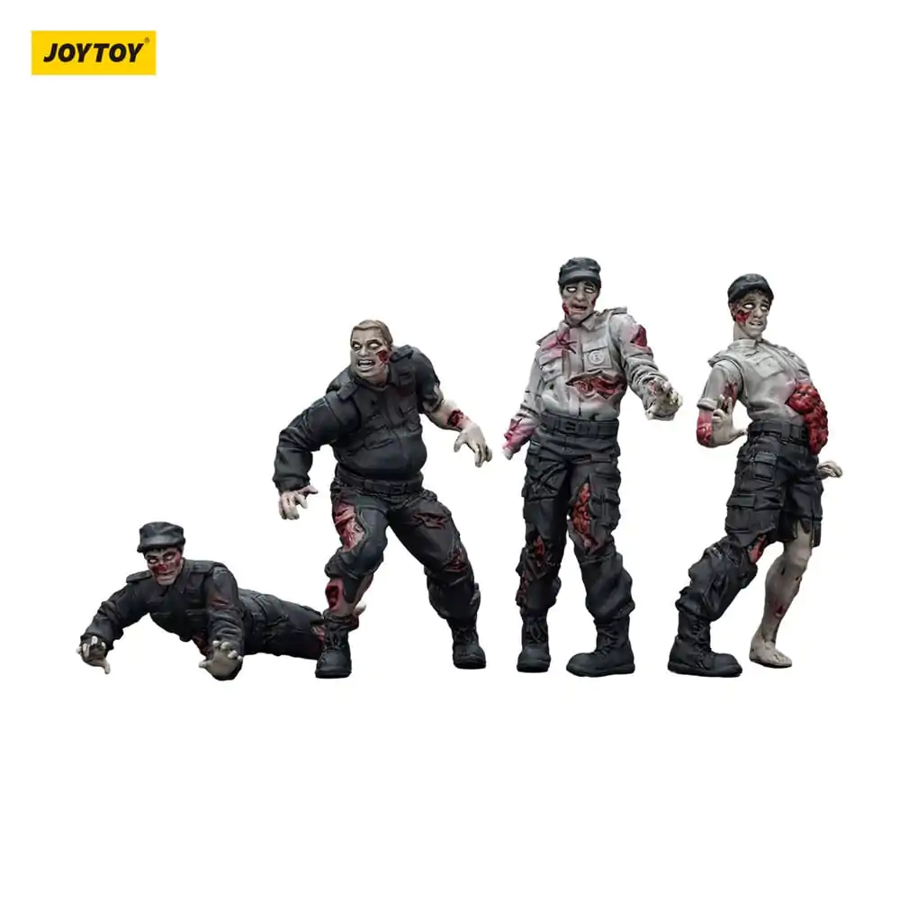 Zombie Dark Source Action Figures 4-Pack Security Guards 8 cm product photo
