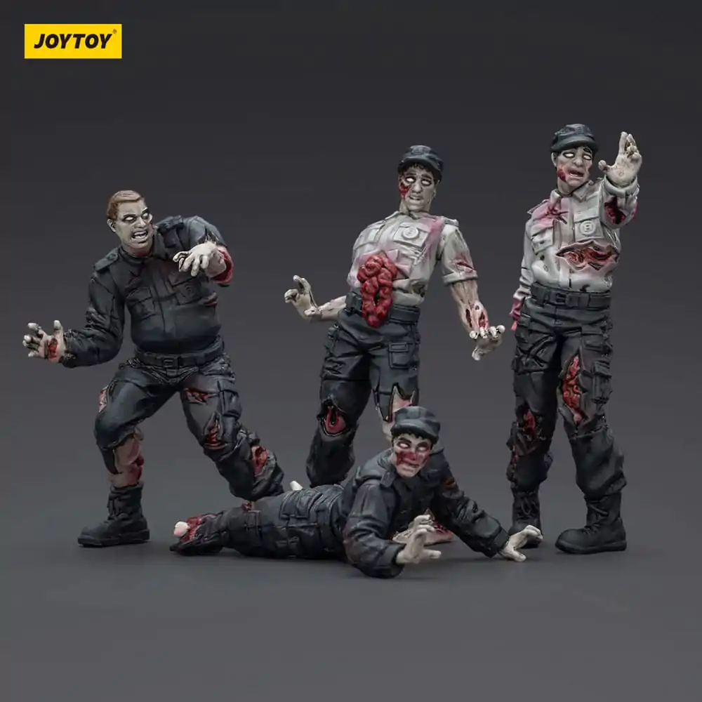Zombie Dark Source Action Figures 4-Pack Security Guards 8 cm product photo