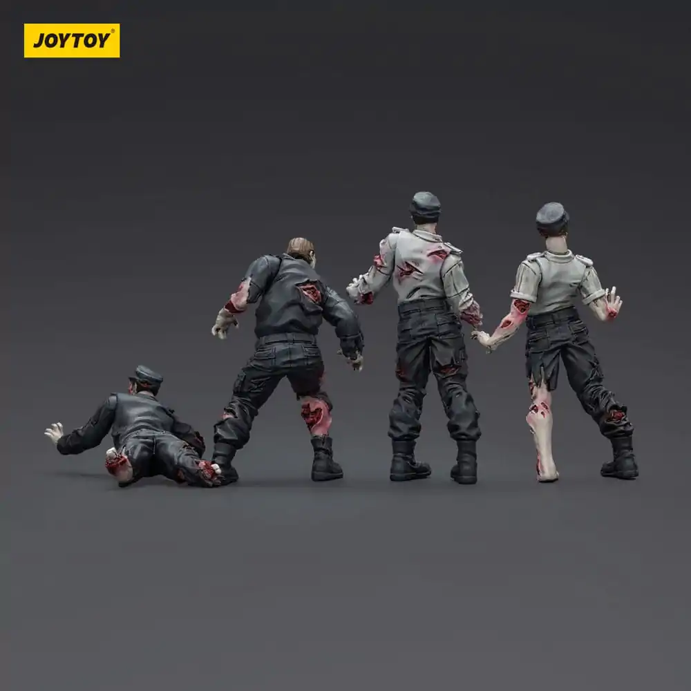 Zombie Dark Source Action Figures 4-Pack Security Guards 8 cm product photo