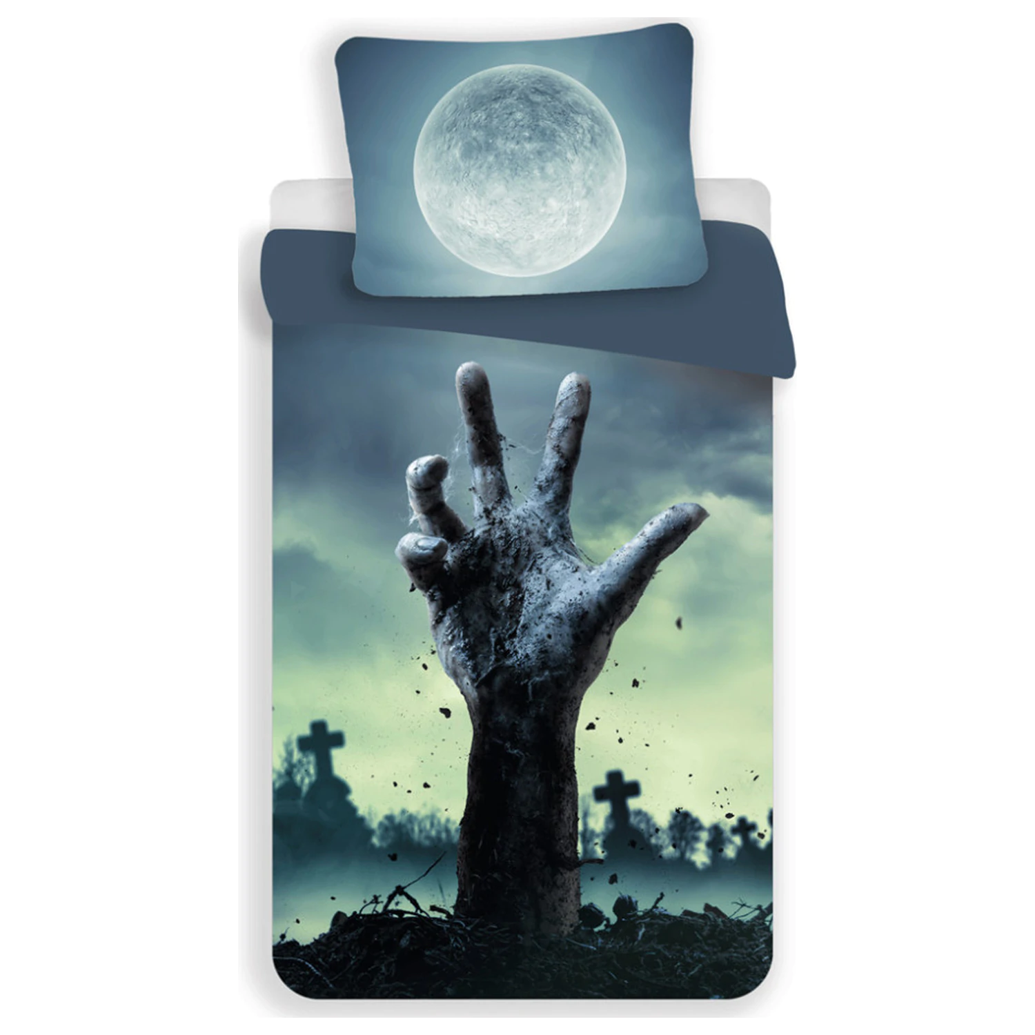 Zombie Moon Microfiber Duvet Cover product photo