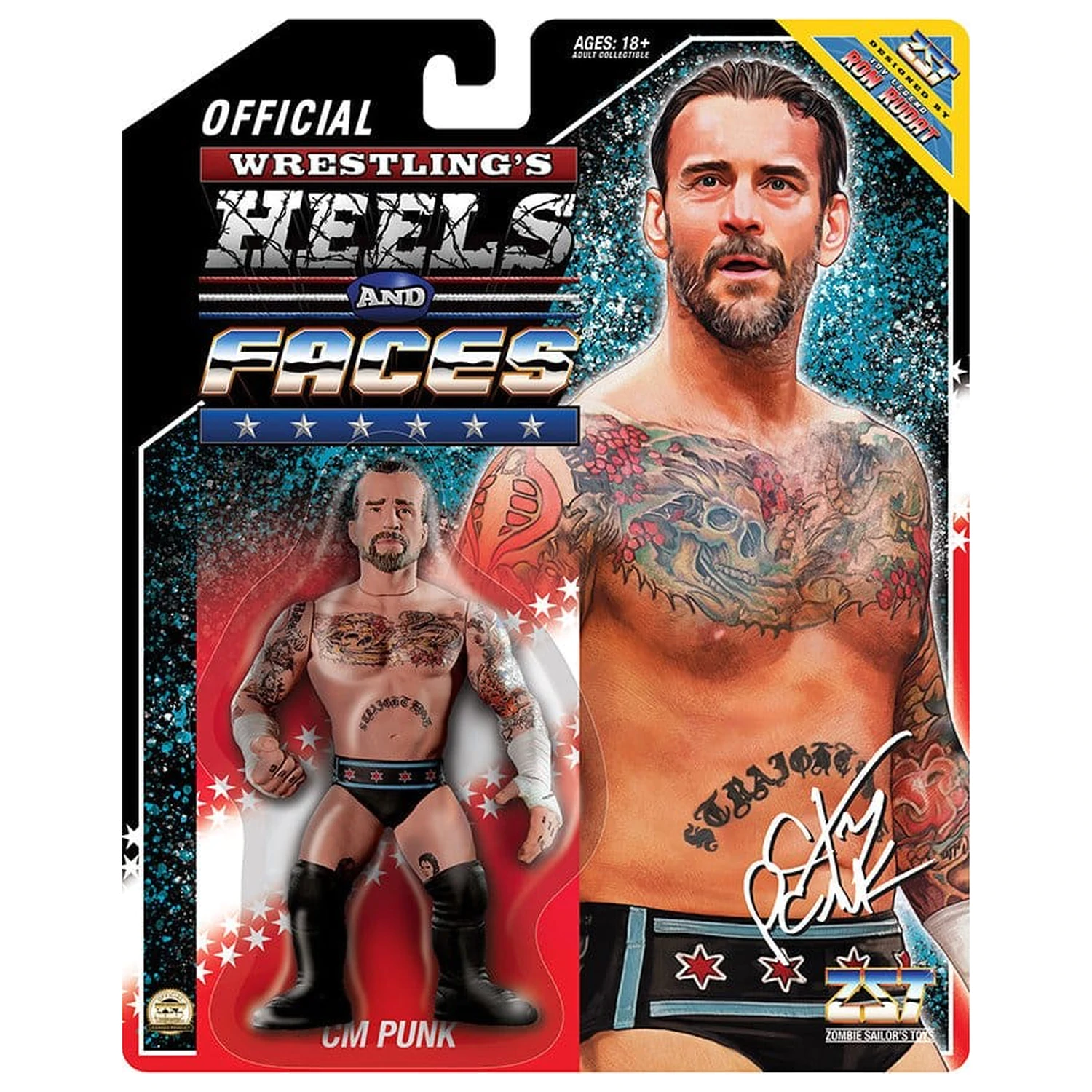Zombie Sailor's Toys Action Figure CM PUNK Heels and Faces 11 cm product photo
